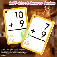 Cartes mémoire mathématiques 4 en 1, addition, soustraction, multiplication, division, cartes mémoire pour les fournitures pédagogiques