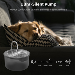 OEM Tuya air mancur air kucing baja antikarat, mangkuk air minum anjing Dispenser untuk hewan kucing dengan Filter pengganti - Product Image 5