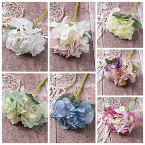 ดอกไฮเดรนเยียประดิษฐ์ CallaFloral สีขาว ชมพู ฟ้า เขียว สำหรับตกแต่งงานแต่งงาน ตกแต่งบ้าน ก้านเดี่ยว น้ำหนักเบา - Product Image 3