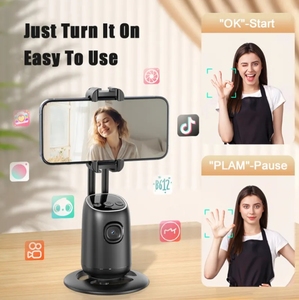 Trípode de seguimiento facial automático inteligente AI multifunción 360 estabilizador de cardán trípode de teléfono <span class=keywords><strong>Selfie</strong></span> <span class=keywords><strong>Stick</strong></span> con luz - Product Image 5