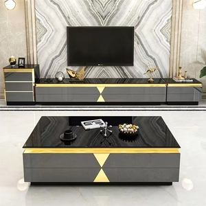 Meuble <span class=keywords><strong>TV</strong></span>, table basse et meubles <span class=keywords><strong>TV</strong></span> de luxe, support <span class=keywords><strong>TV</strong></span> moderne avec tiroir pour le salon, table basse - Product Image 1