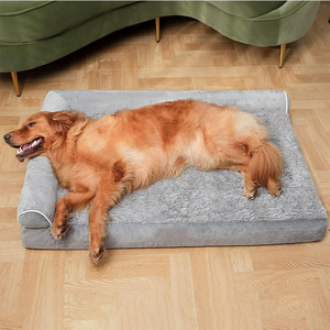 Extra Large Dog <strong>Pet</strong> <strong>Bed</strong> <strong>Memory</strong> <strong>Foam</strong> Orthopedic L-Shape Dog <strong>Beds</strong> Removable Washable Cover Cozy Plush Dog Sofa <strong>Pet</strong> <strong>Bed</strong> Waterproof - Product Image 2