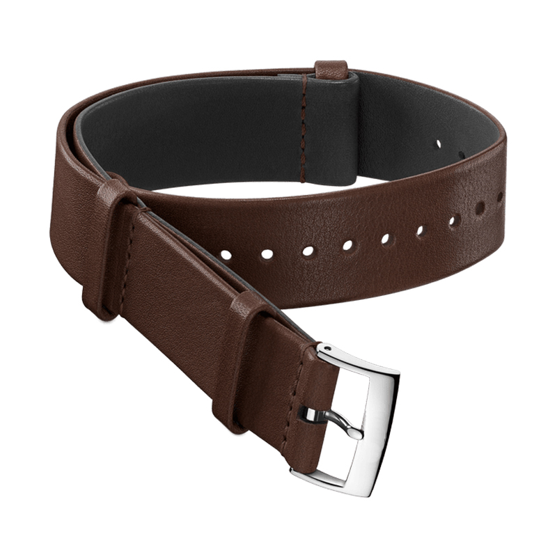 Custom One Piece Strap 18mm 20mm 22mm for Watch Easily Interchangeable Fabric and Leather Strap U1849-02