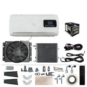 Eléctrico 24V 12 V universal aire acondicionado debajo del tablero AC kit 12 voltios aire acondicionado para coche