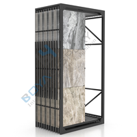 Vente directe usine – Présentoir de sol personnalisé en acier inoxydable pour carreaux de granit, avec système de déplacement, certifié ISO9001