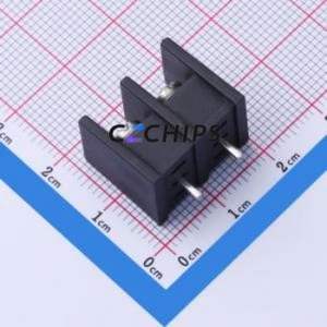 MX35C-8.25-02P-BK01-Cu-S-A Barrier Terminal Block Through hole,P=8.25mm Connector Two Sides 8.25mm 1x2P Straight Pin - Product Image 2