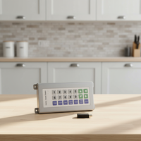 Teclado Programable LIF de 21 Teclas para Cocina, con Barra de Visualización, Interfaz USB Inalámbrica, Acero Inoxidable, Compatible con Múltiples Sistemas Operativos, KDS