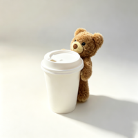 Peluche personnalisée, petit ours en peluche, mini ours en peluche, décoration de tasse, peluche super douce, rembourrage 100% coton PP, vente en gros