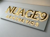 Lettres de signalisation en acrylique rétroéclairées personnalisées, logo découpé au laser, ampoules LED néon étanches, écologiques, pour intérieur et extérieur, commerce, magasin, bar, salle