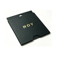 Porte-cartes cadeaux coulissants écologiques personnalisés en carton recyclable avec dorure à chaud et taille sur mesure pour les boutiques