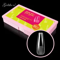 Private label finger nails unghie artificiali gel x gelly tips stampa su unghie clear full cover soft gel tips