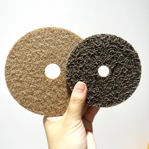 Roues de disque de polissage de sable en aluminium à changement rapide de 5 pouces