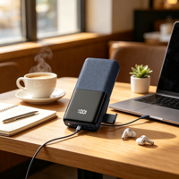 Batterie externe portable pour ordinateur portable P45 74Wh 20000mAh, chargeur rapide 45W PD Type-C avec lampe torche LED