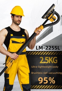 LM-225SL <span class=keywords><strong>Lijadora</strong></span> Eléctrica para Paneles de Yeso, sin Escobillas, con LED y Aspiradora, para Paredes y Pisos - Product Image 4
