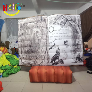 Décoration de fête de landau géant <span class=keywords><strong>ouvert</strong></span> toile de fond de livre gonflable - Product Image 3