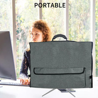 Sac de rangement portable anti-poussière pour moniteur d'ordinateur, pour écrans tout-en-un de 27 pouces, étui de voyage moderne et minimaliste