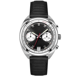 Montre chronographe de luxe à la mode, verre saphir double dôme, sport, homme, acier inoxydable, charme, MIYOTA, résistante à l'eau - Product Image 2