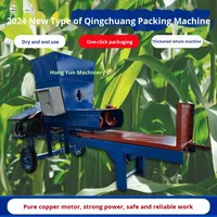 Presse à balles carrées portative VESVOL 5,5 kW avec moteur entièrement en cuivre et vis sans fin automatique pour ensilage et fourrage