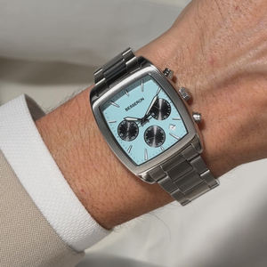 Cronógrafo de movimiento de cuarzo para hombre de nueva moda, relojes de pulsera Subdial de negocios, caja de banda de cuero de lujo importada, Regalos para Él - Product Image 5