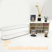 Boîte de présentation empilable en acrylique transparent pour figurines, boîte de rangement modulaire en plastique pour jouets de collection
