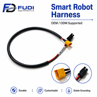 Câble d'alimentation FUDI XT60 mâle SM3P en cuivre étamé 28AWG PVC 580mm pour harnais de charge de robot RC, drone et UAV
