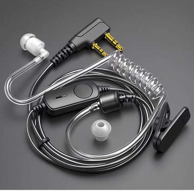Promotion Universal 2 Pin Walkie-Talkies Radio Security Guard Earpieces Acoustic Tube Headset Earpiece for Kenwood Baofeng Radio