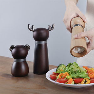 <span class=keywords><strong>Moulin</strong></span> à épices en céramique avec anneau en bois et acier inoxydable pour la décoration de la maison, ustensile de cuisine, <span class=keywords><strong>moulin</strong></span> à sel et à <span class=keywords><strong>poivre</strong></span> avec bouteille - Product Image 6