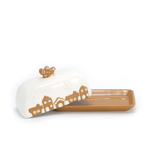 Service de table en dolomite en forme de <span class=keywords><strong>maison</strong></span> en pain d'épices de Noël, tasse en pain d'épices, vaisselle en céramique de Noël, assiette pour la <span class=keywords><strong>maison</strong></span>, restaurant - Product Image 2