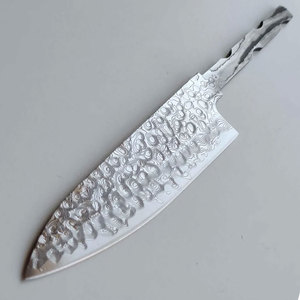 Cuchillo de Caza de Hoja Fija de Acero de Damasco de Primera Calidad con Etiqueta Privada Personalizada para Uso en Aventuras al Aire Libre y Campamento - Product Image 3