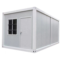 Maison conteneur pliable de 20 pieds, préfabriquée, portable, pour le logement des employés de bureau, le camping ou comme villa.