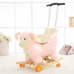 ตุ๊กตาขี่ม้าของเล่นไม้สำหรับเด็กดีไซน์ใหม่จากโรงงานผลิตม้าโยก - Product Image 5