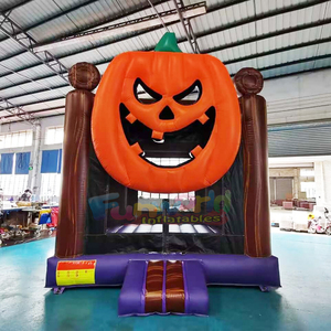 Holiday party jumpers bouncy castle combo <b>inflatable</b> zombie bounce <b>house</b> with slide aufblasbare halloween-hupfburg - Product Image 2