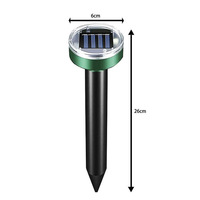 Répulsif Solaire Ultrasonique Transfrontalier en ABS pour Animaux Nuisibles (Souris, Oiseaux, Serpents) d'Extérieur