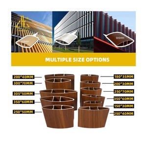 305*50mm nhôm luồng không khí louvers cho Philippines văn phòng và trung tâm thông gió hệ thống thiết kế - Product Image 3