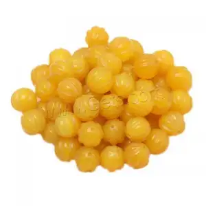 bulk wholesale DIY Carved Natural Yellow Agate jewelry Beads size 8 10 12 14mm 1613114