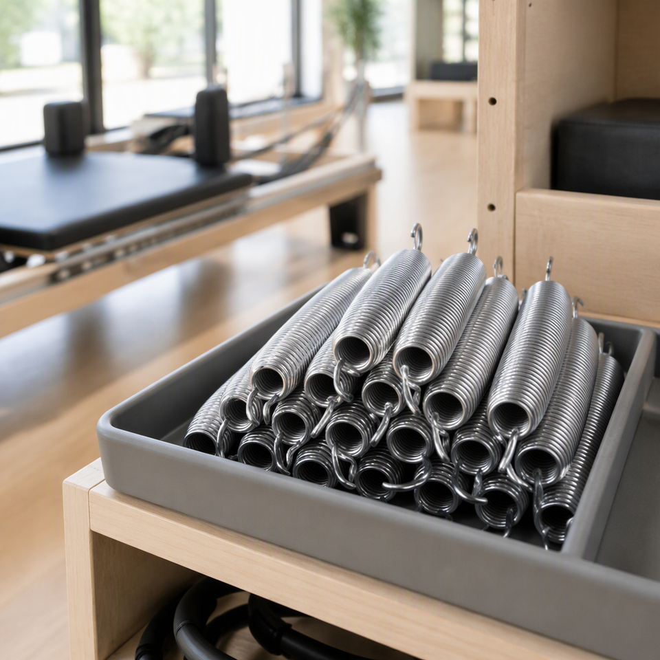 Caiyin 10 lb Galvanized Steel Coil Reformer Springs for Pilates ...