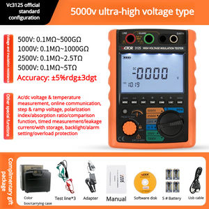 Megóhmetro Digital de Resistencia de Aislamiento <span class=keywords><strong>VICTOR</strong></span> VC3123, de Alto Voltaje - Product Image 4