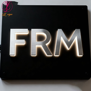 Letras acrílicas modernas retroiluminadas con LED, letrero personalizado <span class=keywords><strong>para</strong></span> la entrada de la sede de una empresa tecnológica en un edificio de oficinas - Product Image 3