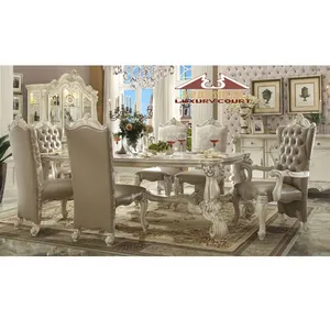 Longhao ensemble de table à manger 12 places en bois de luxe italien au design élégant meubles de salle à manger modernes