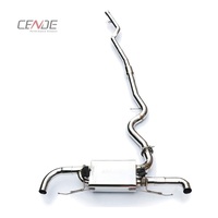 CENDE egzoz yüksek sesle ses paslanmaz vana için Catback egzoz BMW e90 320 350 egzoz 2009 +