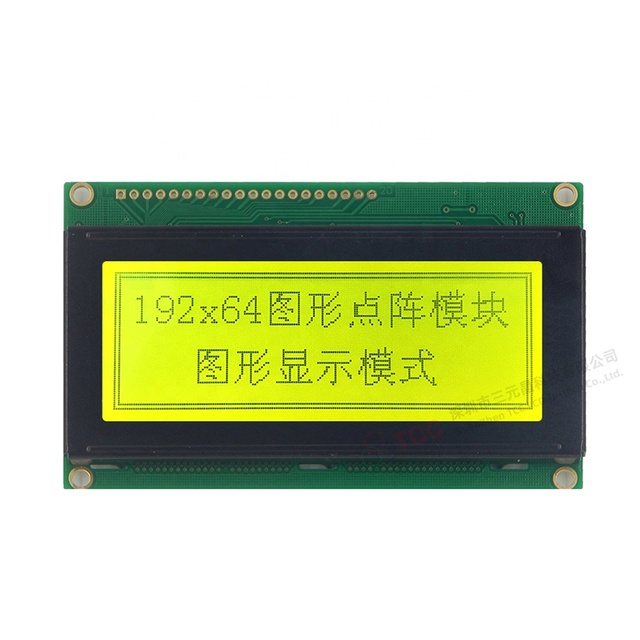 20 Pin Monochrome 192x64 Lcd Screen Stn Display Module for Aspirated Smoke and Fire Detectors