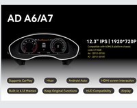 Kluster Digital untuk Audi A6 A7 C7 2012-2018 4G8 Full HD LCD Dashboard Speedometer Box Profesional 12.3 Inch Instrument Cluster