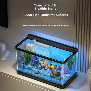Rechteck Mittel <span class=keywords><strong>aquarium</strong></span> mit Filtration für Wohnzimmer Dekoration <span class=keywords><strong>Aquarium</strong></span> <span class=keywords><strong>Aquarium</strong></span> Home Landschafts bau - Product Image 4