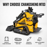 XCMG MT03 Neuer Mini-Kompaktlader 300kg Nennlast Raupenlader mit Mehrfachanbaugeräten
