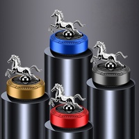 Diffuseur de parfum de voiture à rotation automatique, élimination des odeurs, parfum léger longue durée, ornement solaire en métal 5.0ml