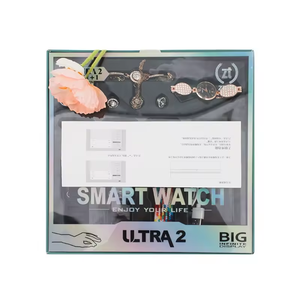 Ensemble de montres intelligentes 7 en 1 Relojes Inteligentes <span class=keywords><strong>Series9</strong></span> N + 1 Montre intelligente S9 Bracelet de mode pour femmes Collier Boucles d'oreilles Montre en diamant - Product Image 4