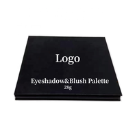 Palette de carton de fard à paupières de 9 couleurs de luxe professionnel de logo personnalisé maquillage de palette de papier d'ombre à paupières à haute teneur en pigments imperméable