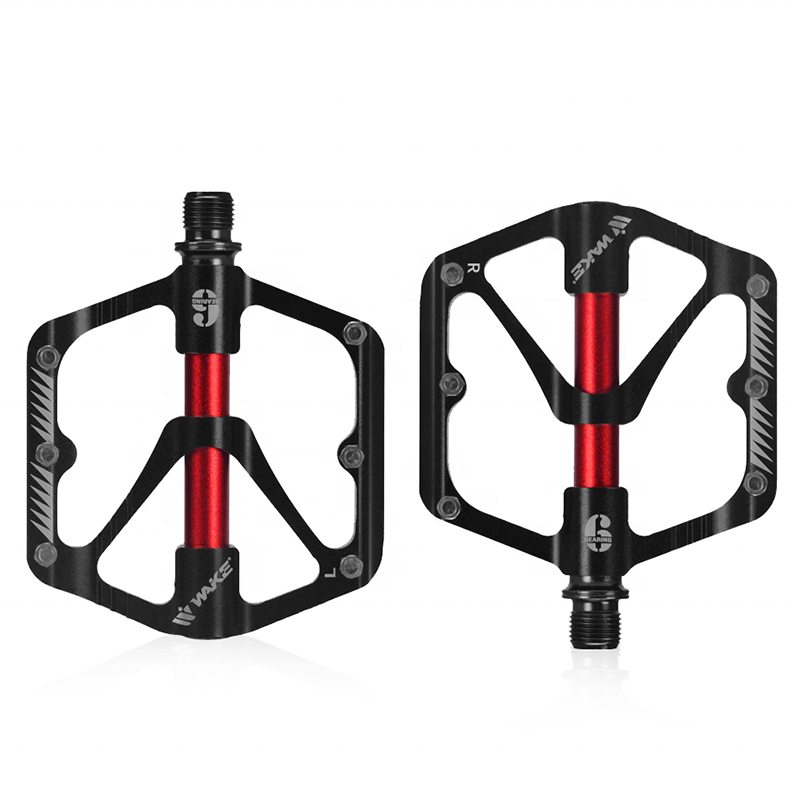 PINNAMX MTB Pedals Bicycle, CNC Aluminium Bicycle Pedals, Non-Slip With Reflective, 3 Sealed Bearings, 9/16 Inch Flat Pedal For Road Bike, Mountain