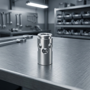 Connecteur en aluminium EN AW 6082 avec surface lisse pour l'industrie hydraulique pour l'entretien des machines - Product Image 3