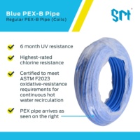 Raccords SharkBite conformes aux normes IOS et ASTM, plomberie, tube en PEX-A bleu et rouge de 20 mm